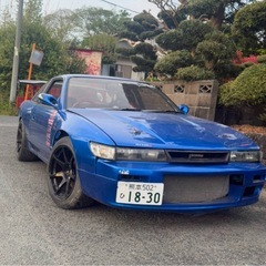 シルビア s13 KS ターボ5速 オーバフェンダー 車検1年半...