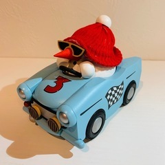 雪だるま レースカー フィギュア ドイツ木製人形
