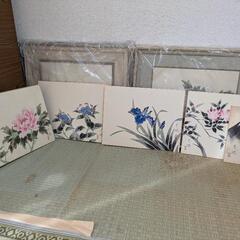 昭和中期 日本画 色紙1点1000円から花鳥風月の画像