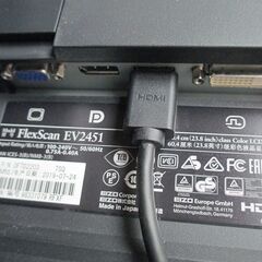 液晶モニターEIZO　FlexScan EV2451-RBK　23.8インチ【中心に線が常に表示されてます。】の画像