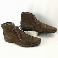 Burberry/バーバリー　本革チャッカブーツ　size26....