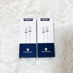 新品【1m】2本セット USB Type-Cケーブル ブラック iPhone充電器の画像