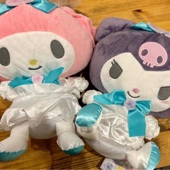 6月末処分 サンリオ マイメロ クロミ ウエディングぬいぐるみ