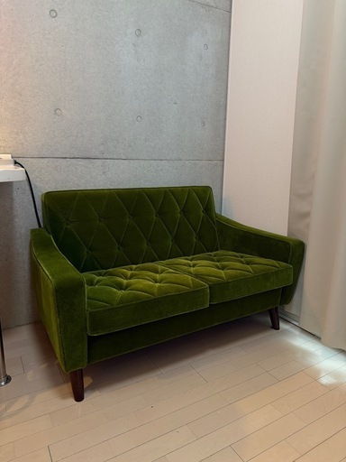 【超美品】カリモク60 ロビーソファー2人掛け　定価121,000円