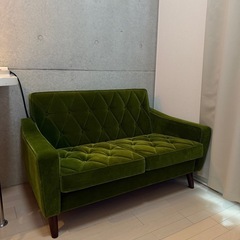 【超美品】カリモク60 ロビーソファー2人掛け　定価121,000円　の画像