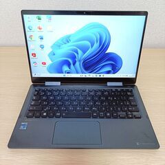 【軽量】タッチパネル 2in1コンバーチブル 2021年製 東芝 dynabook V83/HS 11世代 i5 SSD 256GB メモリ 8GB Iris Xe Windows11 Office付き ノートパソコン 24の画像