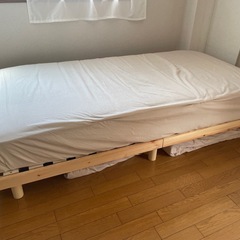 世田谷区桜新町　ニトリ　シングルベッド　マットレス付