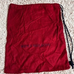 MEN'S MELROSE 赤 ドローストリングバッグ ショッパ...