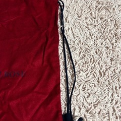 MEN'S MELROSE 赤 ドローストリングバッグ ショッパー　42×50㌢の画像