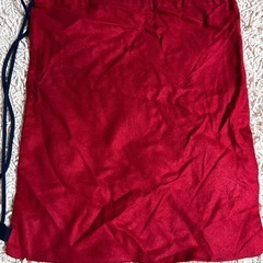 MEN'S MELROSE 赤 ドローストリングバッグ ショッパー　42×50㌢の画像