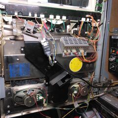 四号機 パチスロ実機 山佐メフィスト 完動 コイン不要機付き 有り→ドアキー/設定キー/ボリューム/ホッパー ランプ交換済  スロットの画像