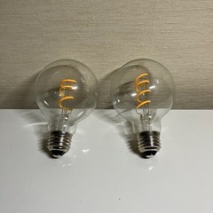 スパイラル装飾LED電球 2つ
