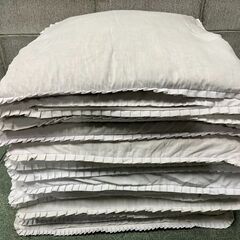座布団 14枚セット 白 法事 集まり 客間 幅50cm×奥行5...