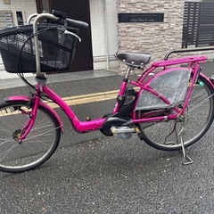 Panasonic gyutto 電動アシスト自転車 ピンク シ...