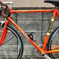 【極美品・送料込み】ラレー　2018 CARLTON チームTI  カンパ　20速　クロモリ 　ロードバイク　CT570mmの画像