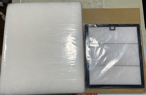 台所レンジフードの換気扇専用フィルター、専用枠