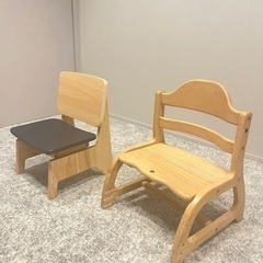 美品　ミノリノ家具　チェア　キッズチェア　セット
