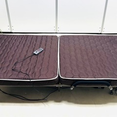 折りたたみ電動リクライニングベッド OTBSS-KDH ブラウンアイリスオーヤマの画像