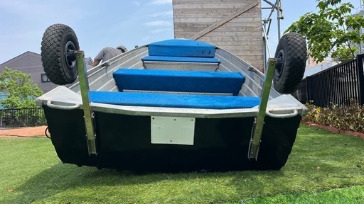 アルミボート 12フィート サベージ 跳ね上げドーリー付き カートップボート