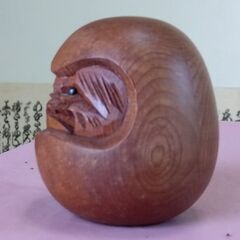 木彫り　達磨の画像