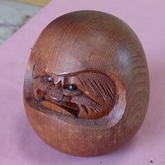木彫り　達磨