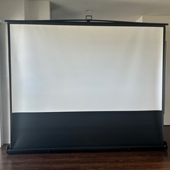 【美品・収納式】100インチ 16:9 プロジェクタースクリーン...