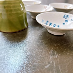 ほぼ未使用品　相田みつを 小皿 湯呑み おまとめ　の画像