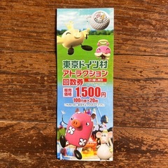 800円分東京ドイツ村　アトラクション回数券