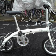 中古自転車３５８９　折り畳み自転車　前後タイヤ新品！2021年モ...