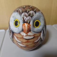 フクロウの貯金箱 高さ13cm 幅 10cm