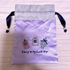 巾着ポーチ・Mラベンダー