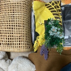 家庭用品　帽子　マスク　コップグラス　衣服　ストール　膝掛け　オブジェ　の画像