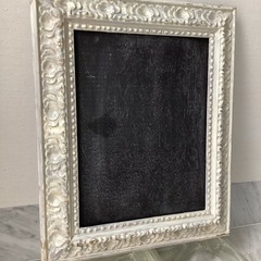 ハンドメイド　黒板　額