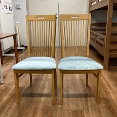 ダイニングチェア2脚セット　【町田市再生家具】　250748