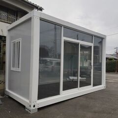 全国対応 10㎡ガラス張りでレンタカー屋・中古車・無人販売にもピ...
