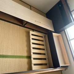 引き出し収納付きシングルベッド お話中です
