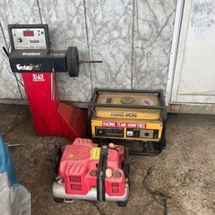 発電機　コンプレッサー　ホイールバランサー　3点セット　ジャンク品です