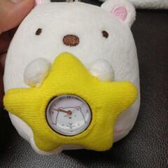 すみっこくらしぬいぐるみ　時計