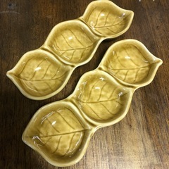 葉っぱの器　3種盛り　2枚