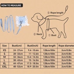 夏用軽量ペット犬ハーネスベスト、小型の画像