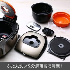 TIGER　タイガー　炊飯器　IH炊飯ジャー　土鍋コーティング　同時調理機能付　JKT-J101　5.5合炊　21年製の画像