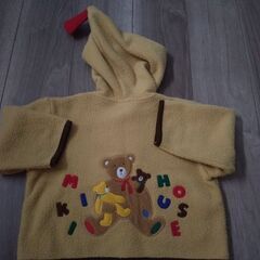 子供服90 ミキハウス　あったかジャケットの画像