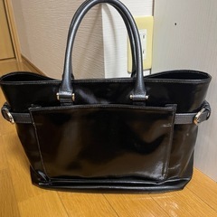 【美品中古】WAKO かばん　カバン　ブラック　レディースの画像