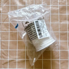 新品⭐️ 80メートル 2mm ワックスコード DIY ジュエリー ネックレス ホワイトの画像