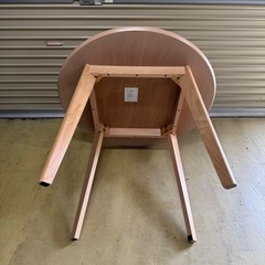 【美品】　天然木　丸テーブルの画像