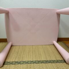 IKEA MAMMUT子供机•椅子セット（ピンク）無料でお譲りしますの画像