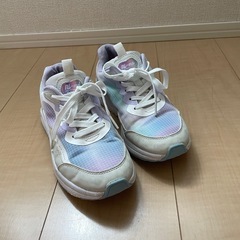 ムーンスター　ガールズスニーカー　22cm　NM 