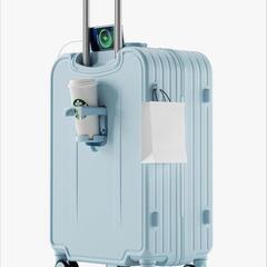 ✨【機内持ち込みOK！USBポート＆カップホルダー付き多機能スー...
