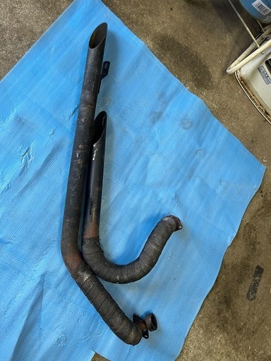 ドラッグスター1100 スラッシュカットマフラー