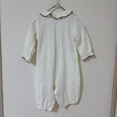 1回着用超美品　赤ちゃん本舗　ベビーロンパース①　かわいい　フリル　リボン 80cmの画像